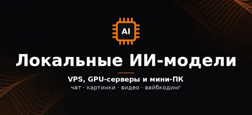 Обложка: локальные ИИ-модели — VPS, GPU-серверы и мини-ПК