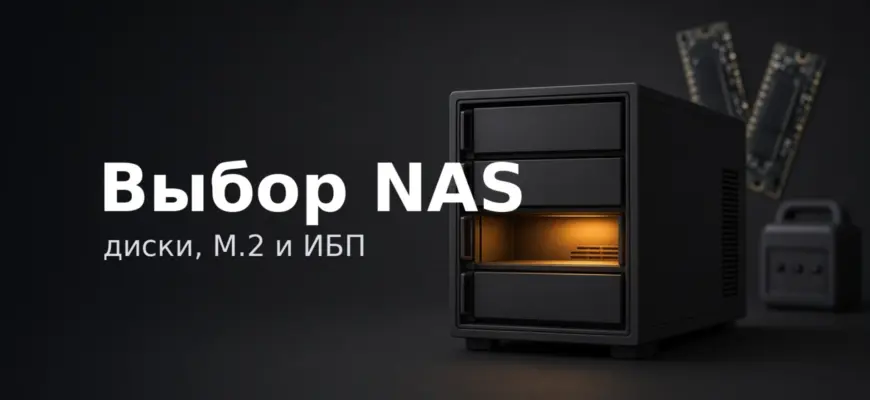 Выбор NAS: диски, M.2 и ИБП